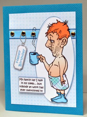 Bert Talks in His Sleep Quick Card by Kristina Norbat
