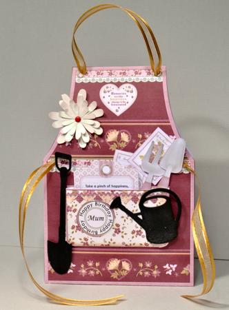 Gardening Apron Ladies Tent Card Mini Kit by Kristina Norbat