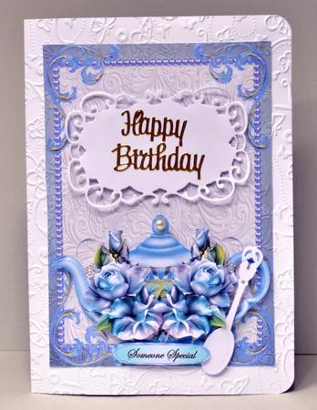 Floral Teapot Card Kit by Kristina Norbat