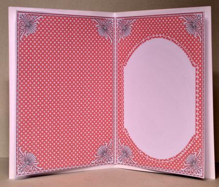 Pink Dotty Fashion Base 7x5in Folded Insert by Kristina Norbat