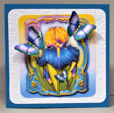 Beauty of Irises Card Front by Kristina Norbat