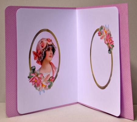 Vintage Lady with Lotus Blossom Insert by Kristina Norbat