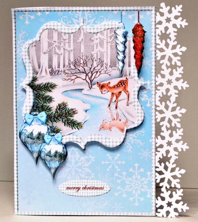 Scallop Topper Vintage Christmas by Kristina Norbat
