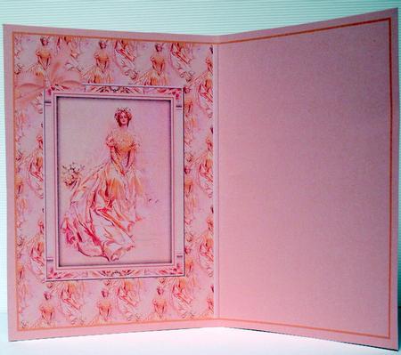 Peach Wedding Day Bride Insert by Kristina Norbat
