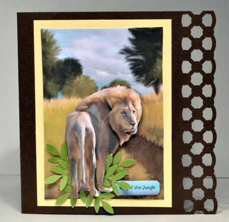 King of the Jungle Card Front by Kristina Norbat