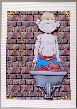 Builder with Barrow Doodles by Kristina Norbat