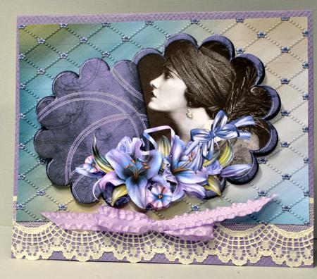 Flippin Out Flower Vintage Lady by Kristina Norbat