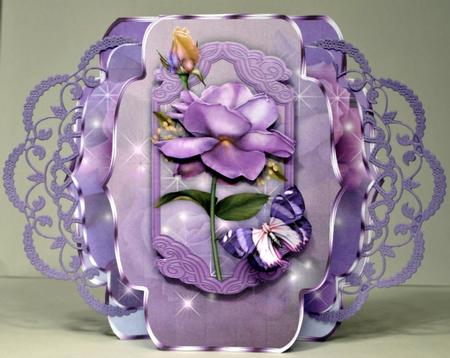 La Belle Rosa Quick & Easy Pop-out Card Mini-kit by Kristina Norbat