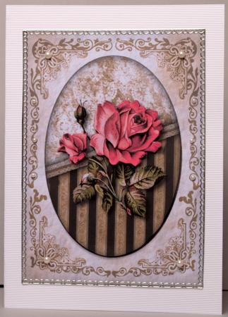 Antique Roses Quick Card by Kristina Norbat