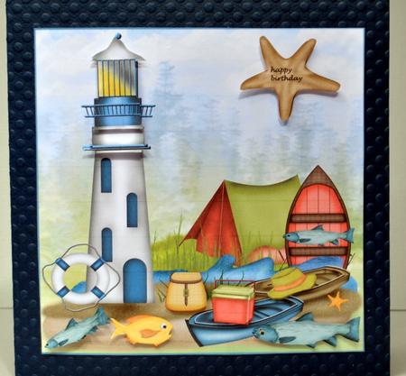 Male Card Fishing at Sea by Kristina Norbat
