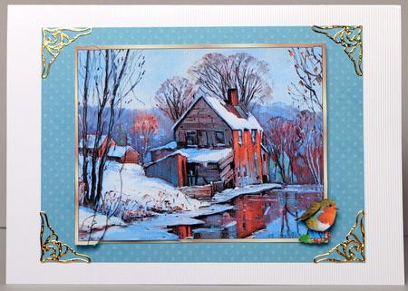 The Winter Mill - with Decoupage and Bracket Side Stackers by Kristina Norbat
