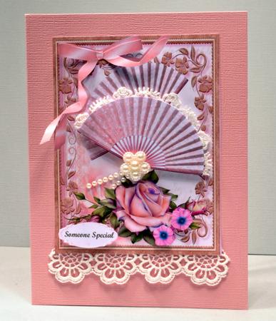 Beautiful Oink Fans and Roses  by Kristina Norbat