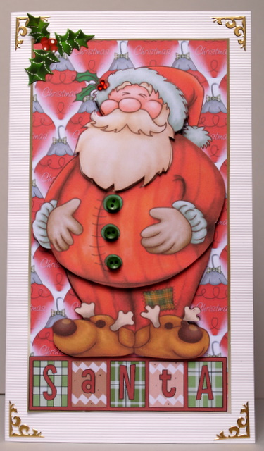 Dl Santa Card Front and Layers by Kristina Norbat