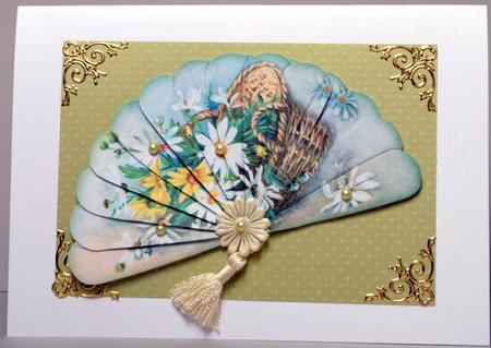 Basket of Daisies - Fan Sheet by Kristina Norbat