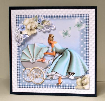 Beautiful Mother and Child Card Front Kit by Kristina Norbat