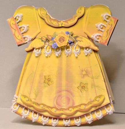 Golden Baby Girl Dress by Kristina Norbat