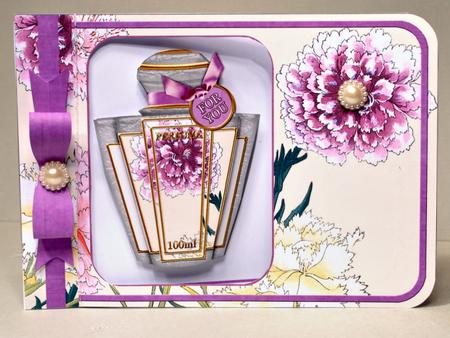 Carnations Lilac Perfume 7x5inch Aperture Card Mini Kit by Kristina Norbat