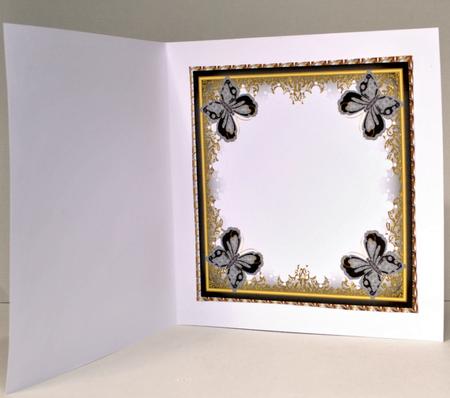 Butterflies Large Blank Square Insert 6 by Kristina Norbat