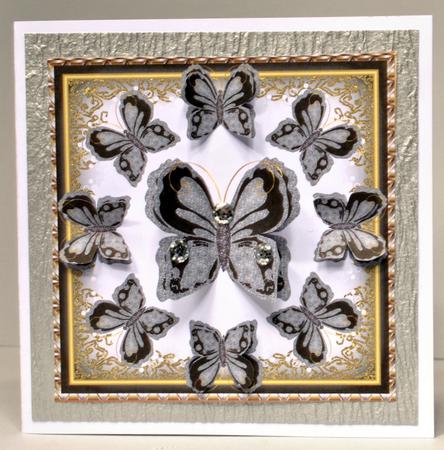 Butterflies Large Square Topper 6 by Kristina Norbat
