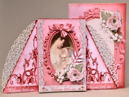 Pop Out Card Welcome Pink by Kristina Norbat