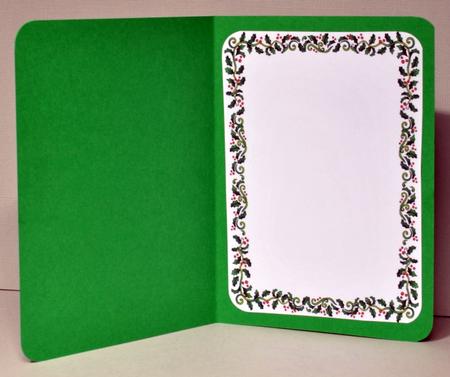 Lovely Holly Insert for A4 Card by Kristina Norbat