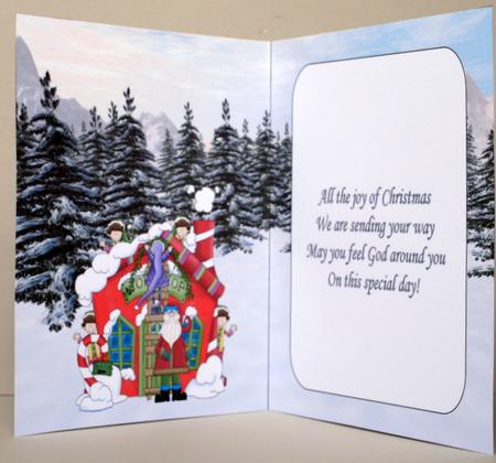 Santa's Workshop Insert with Verse by Kristina Norbat