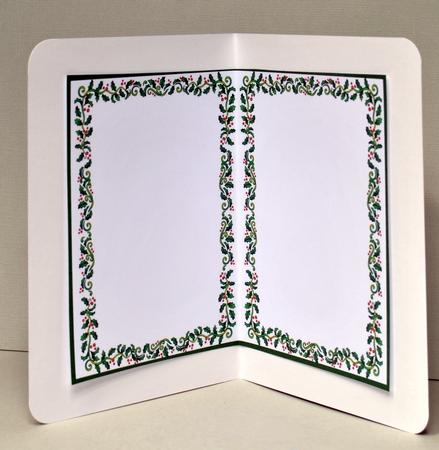 A5 Holly Incert Blue Boarder  by Kristina Norbat