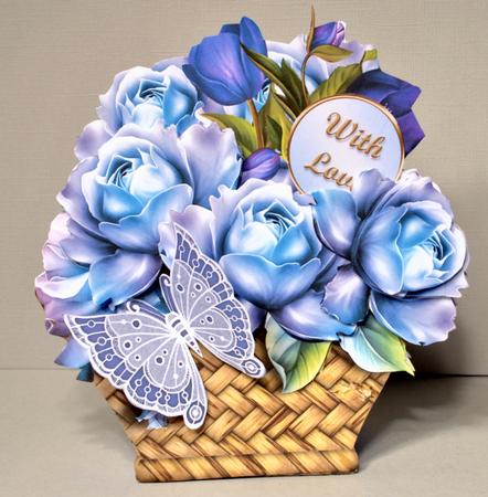 Beautiful Blues Basket Card Mini Kit by Kristina Norbat