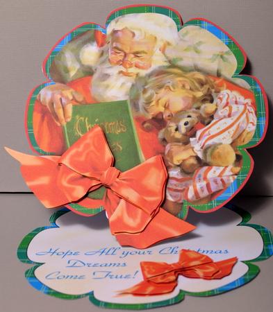 Dreams with Santa - Giant Flower-easel Card Kit by Kristina Norbat