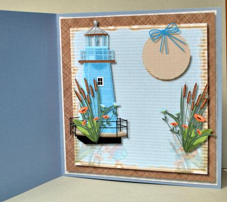 Boy Card Gone Fishing Insert by Kristina Norbat
