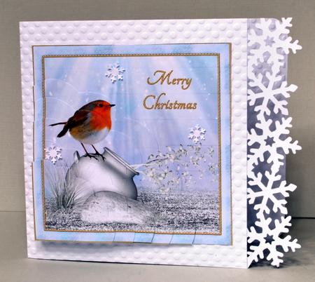 Christmas Robin Corner Stacker by Kristina Norbat