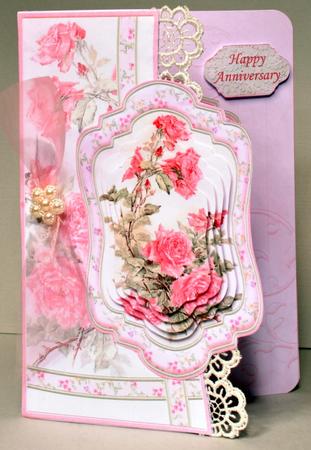 Pink Roses Curved Over Side Mini Kit & Pyramage by Kristina Norbat