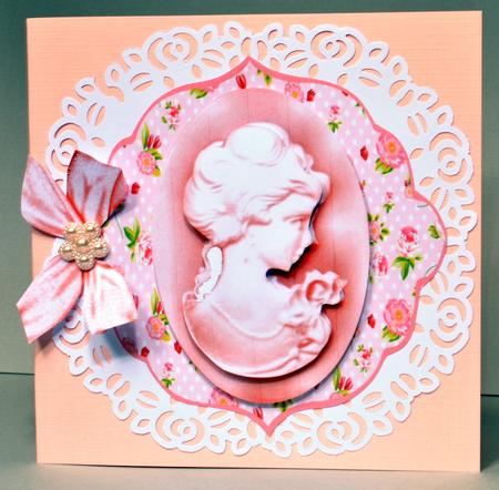 Beautiful Pale Peach Cameo Topper by Kristina Norbat