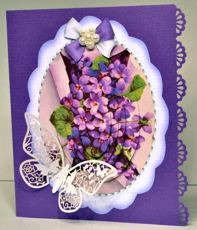 Lovey Violets in a Box  by Kristina Norbat