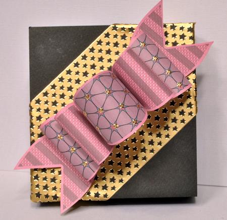 4 Triple Bows Mini Kit - Brown Stars and Stripes by Kristina Norbat