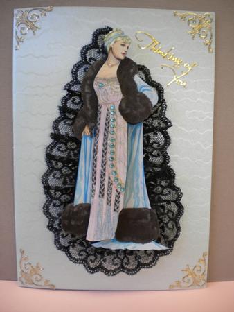 Grecian Style Vintage Lady by Kristina Norbat