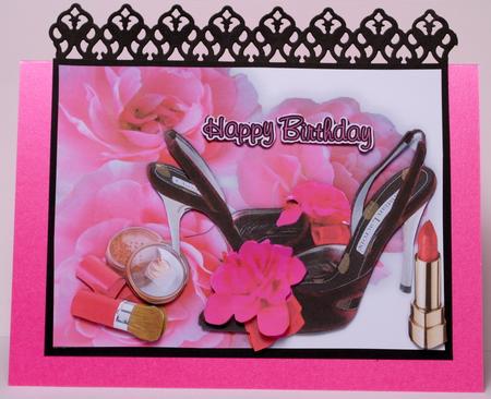 Pretty in Pink Roses, Shoes & Makeup by Kristina Norbat