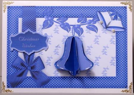 3D Purple Bell Embellishment and Card Front by Kristina Norbat