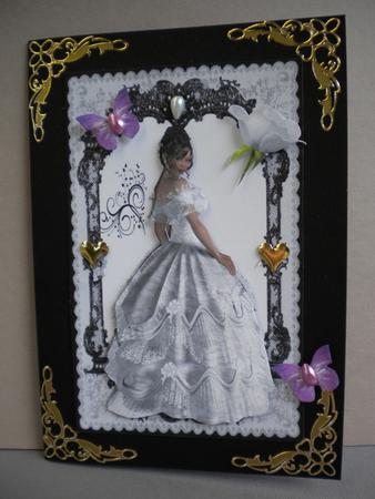 Elegant Lady in White Gown by Kristina Norbat