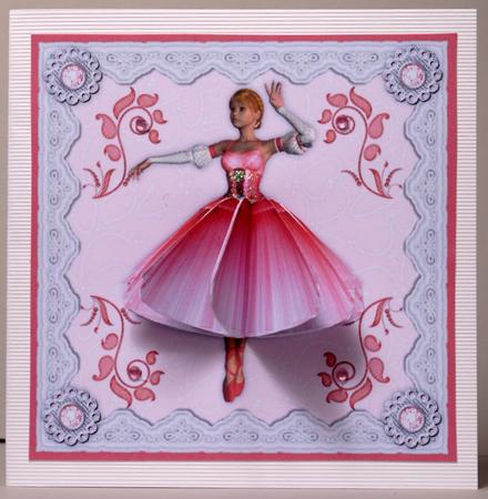 3D Ballet Dress and Card Front by Kristina Norbat