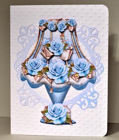 Beautiful Soft Blue Vintage Lamp by Kristina Norbat