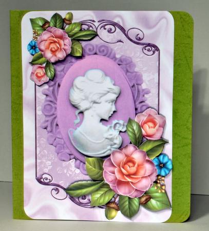 Cameo in Lilac with Pretty Summer Flowers by Kristina Norbat