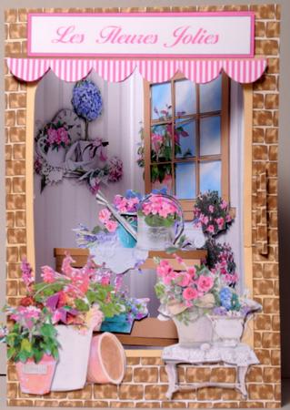 3D Corner Card Kit - the Flower Shop by Kristina Norbat