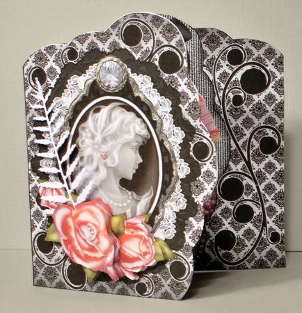 Black Swirl Cameo 7x7 Kit by Kristina Norbat