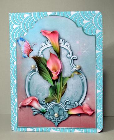 Lovely Lilies - Shaped Card Front with Step by Step by Kristina Norbat