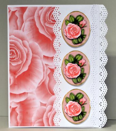 A 4 Vintage Roses by Kristina Norbat