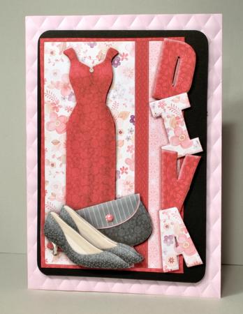 Ruby Diva Over the Side with Decoupage by Kristina Norbat