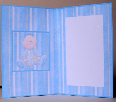 A Baby Boy Card Insert by Kristina Norbat