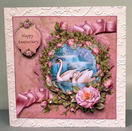 Love Swans & Roses Wedding or Anniversary by Kristina Norbat