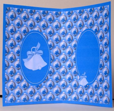 Blue Baubles & Bells Xmas Insert by Kristina Norbat